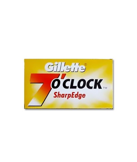 Gillette 7 O Clock Safety Razor Blades pack of 5 blades each