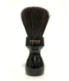ZENITH Horse hair extra soft shaving brush black resin handle 507N XS