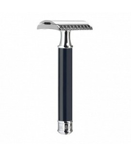 MÜHLE safety razor open comb, handle material high-grade resin black